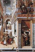 Carlo Crivelli the annunciation,with st.emidius china oil painting reproduction